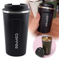 Stainless Steel Travel Thermal Coffee Mug Cup with Lid Vacuum Insulated Leak-Proof 17Oz - Portable Car Commuter Office Camping Coffee Cup, Double Wall Reusable Metal Coffee Flask, Cup*1 Piece