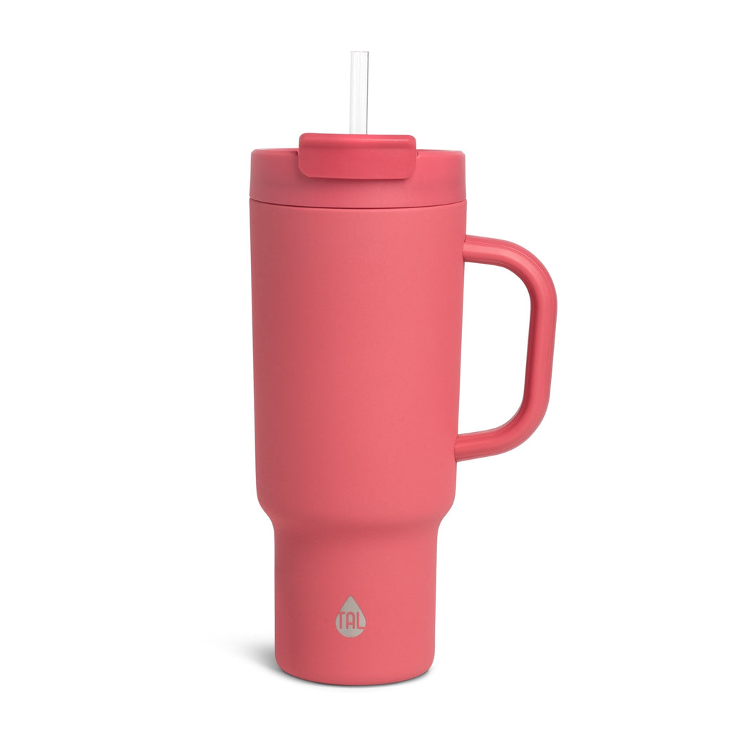 TAL Stainless Steel Hudson Tumbler with Straw 40 fl oz - Pink