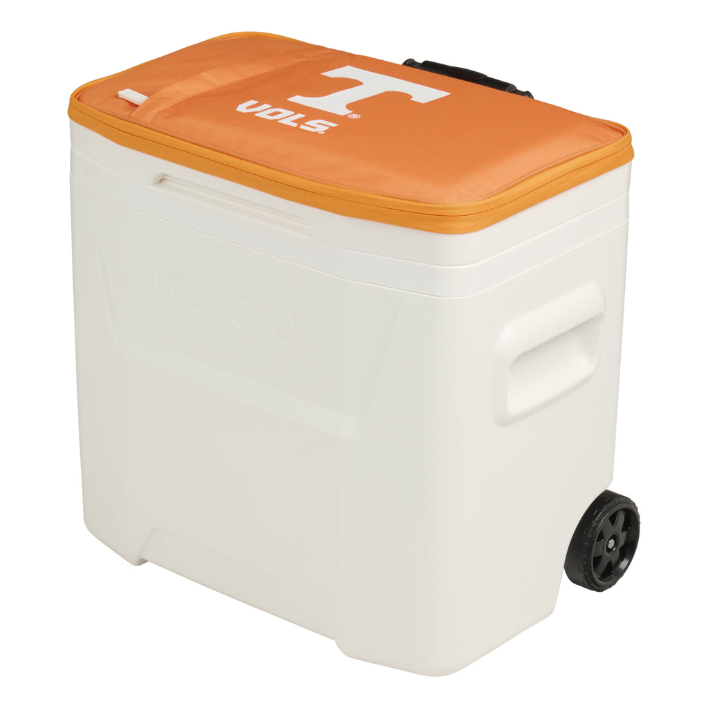 University of Tennessee Volunteers 28 QT Laguna Soft Top Wheeled Cooler by Igloo - White and Orange
