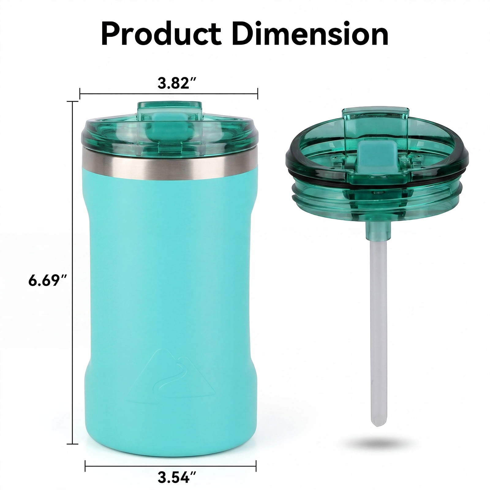 Ozark Trail 16oz Ceramic Lined Stainless Steel Can Tumbler with 2-in-1 Lid - Teal