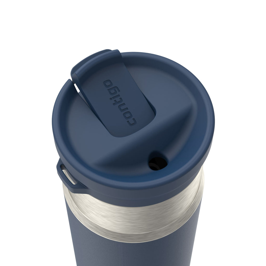 Contigo SnapSeal 14 oz Leakproof Stainless Steel Water Bottle - Vacuum-Insulated for Hot & Cold Drinks, Spill-Proof AutoClose Opening with Straw Compatibility, BPA-Free & Lead-Free, Dishwasher Safe