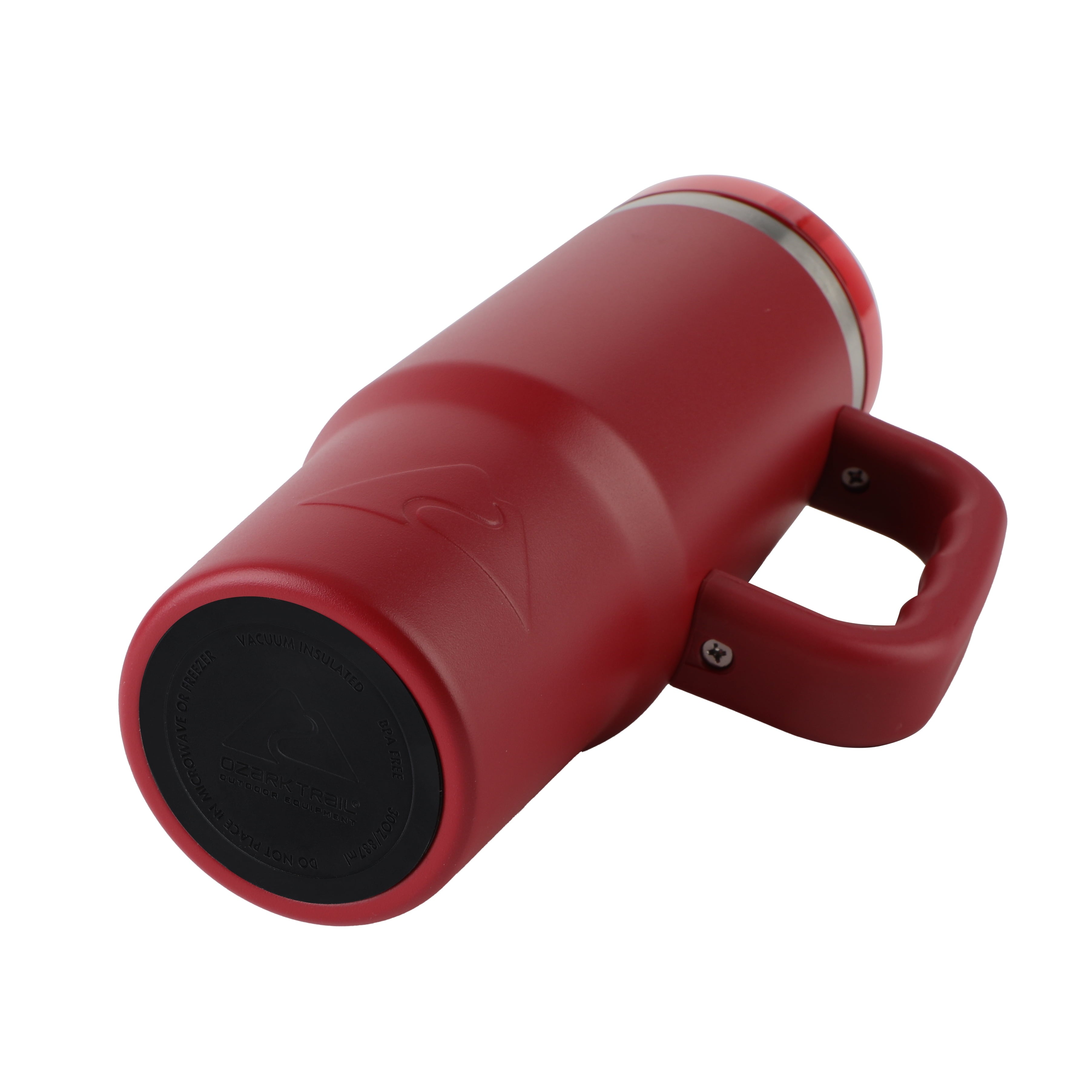 Ozark Trail 30 oz Stainless Steel Insulated Tailgating Tumbler with Handle - Dark Red