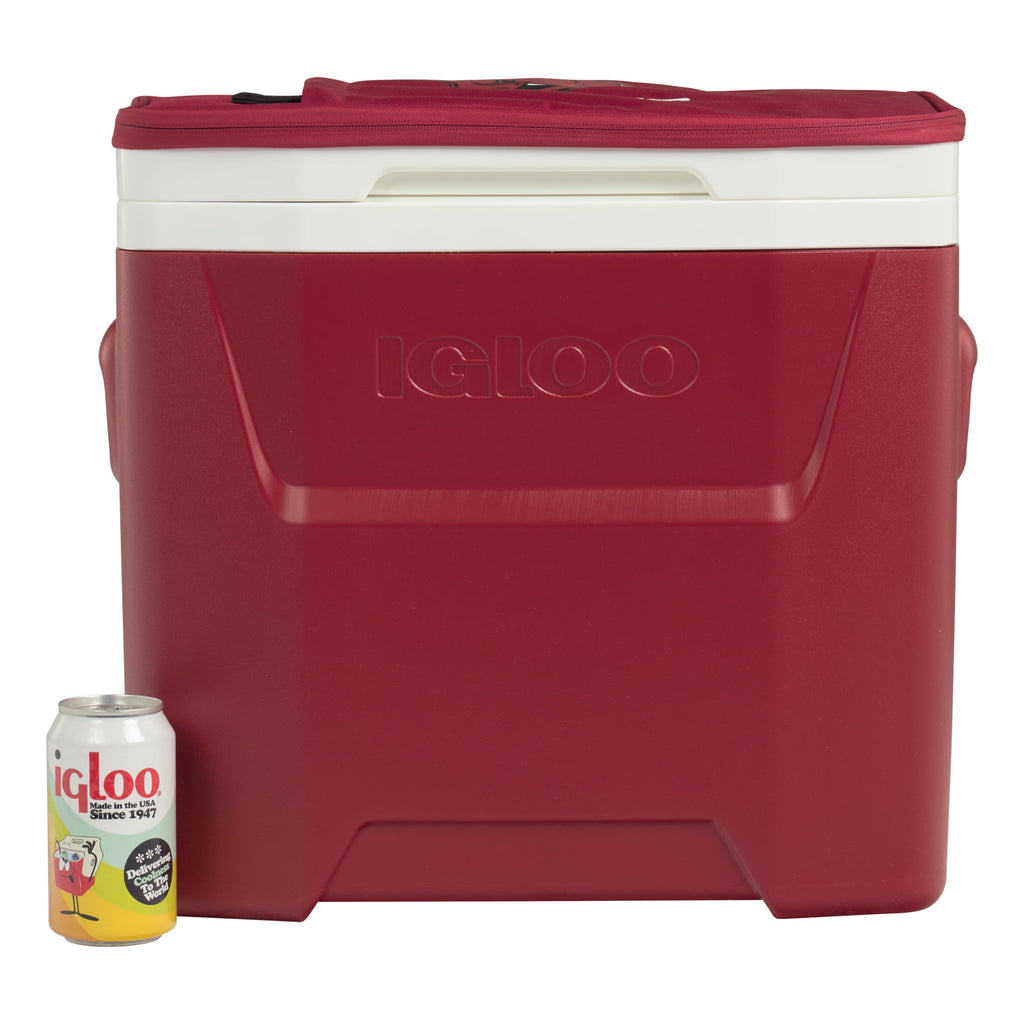 University of Arkansas Razorbacks 28 QT Laguna Soft Top Wheeled Cooler by Igloo - Red