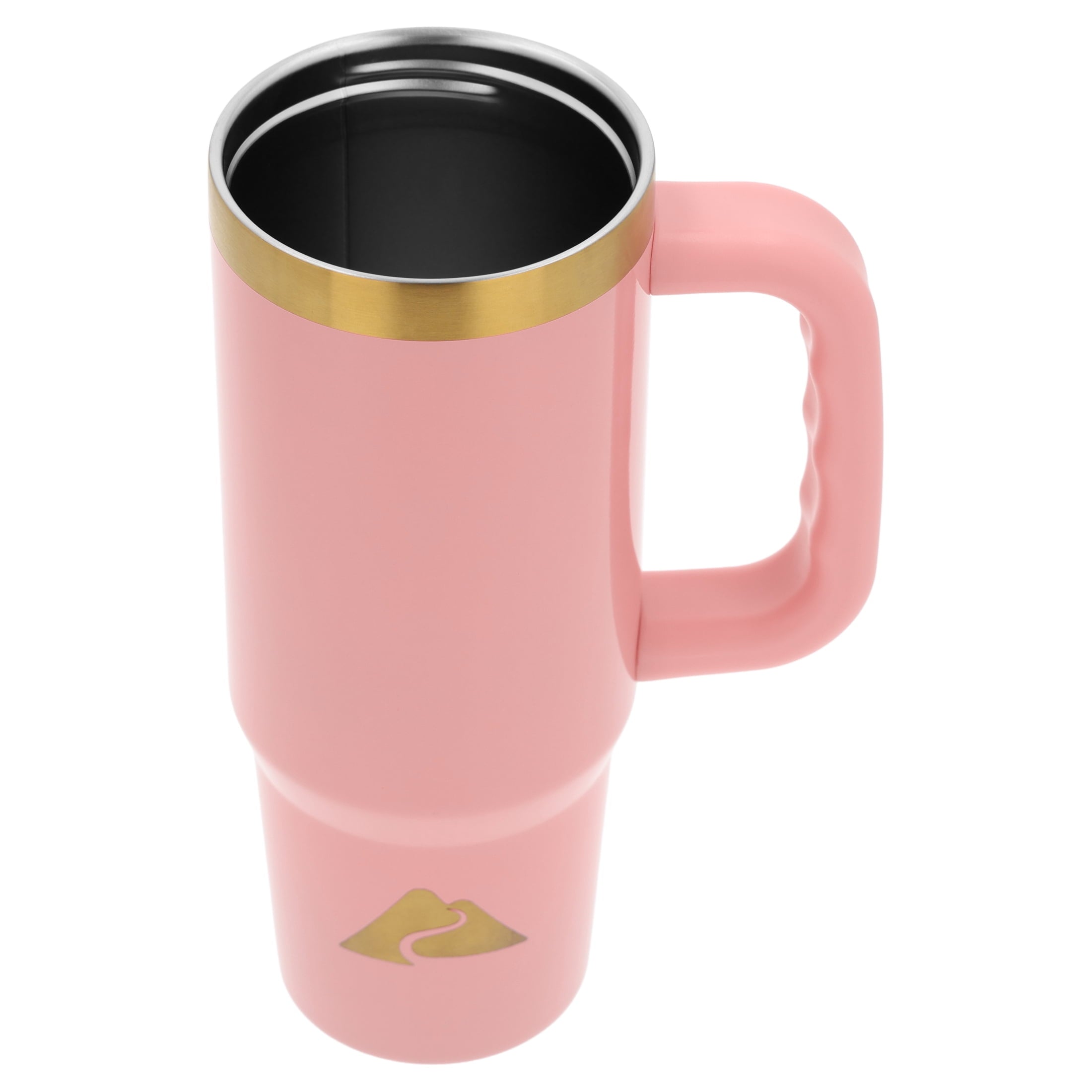 Ozark Trail 30 oz Stainless Steel Insulated Travel Tumbler with Handle and Flip Straw Lid - Rose Shimmer