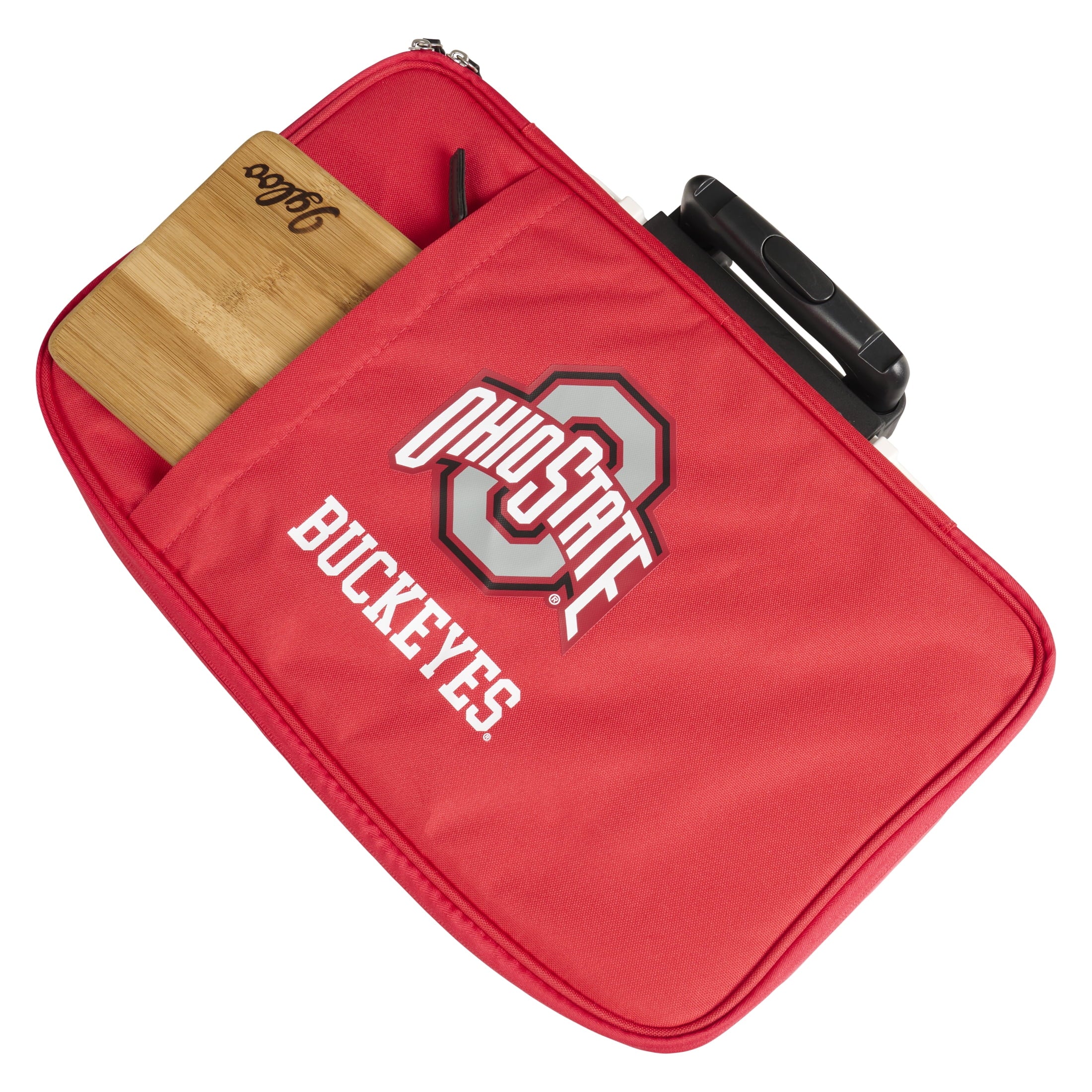 The University of Ohio State Buckeyes 28 QT Laguna Soft Top Wheeled Cooler by Igloo - Red