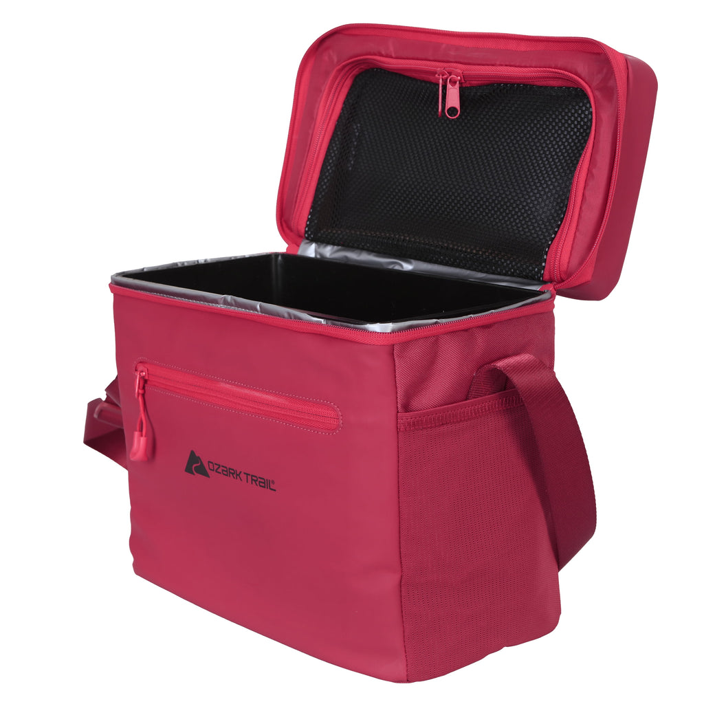 Ozark Trail 12-Can Soft-Sided Cooler with Removable Hard Liner - Red