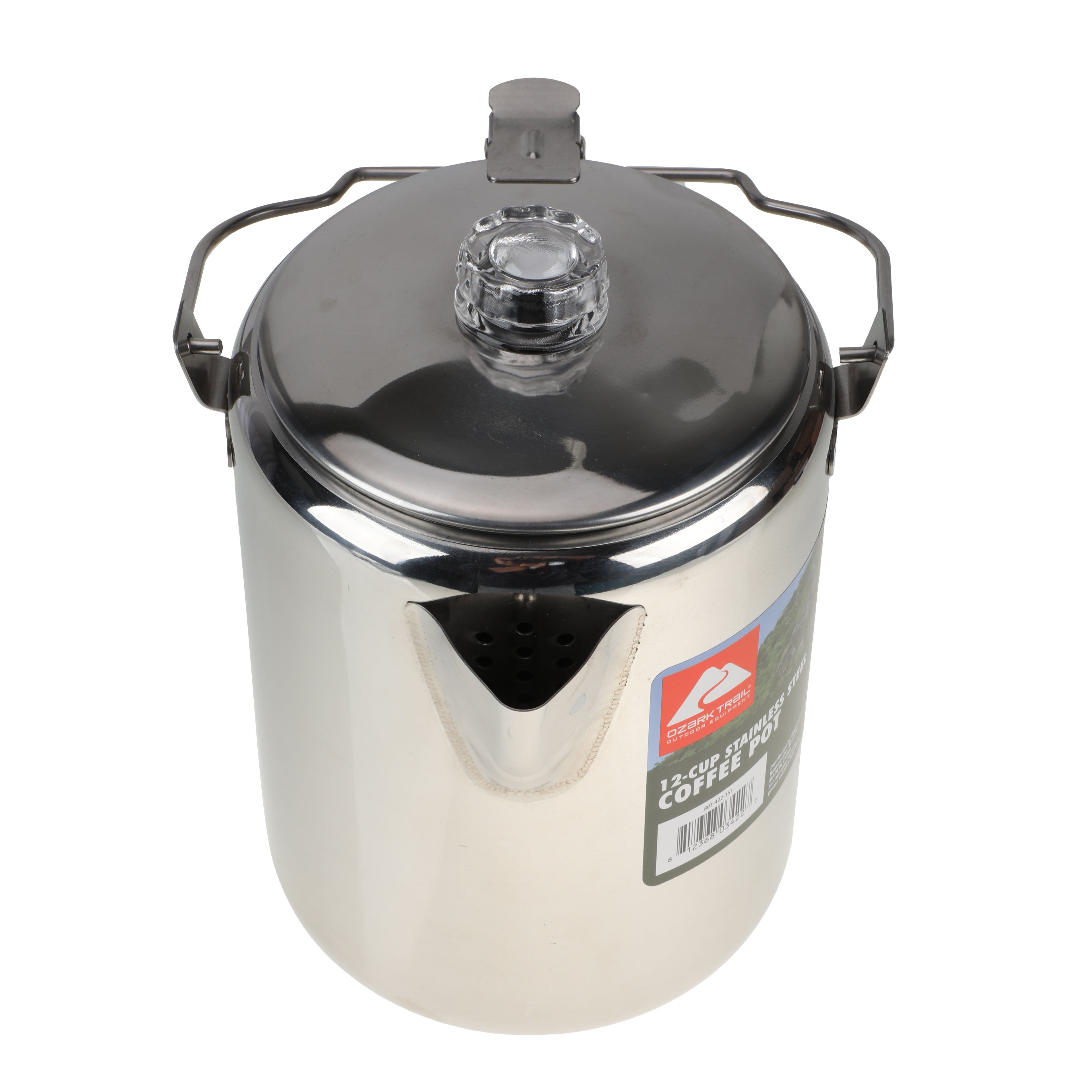 Ozark Trail 12-Cup Stainless Steel Camping Percolator