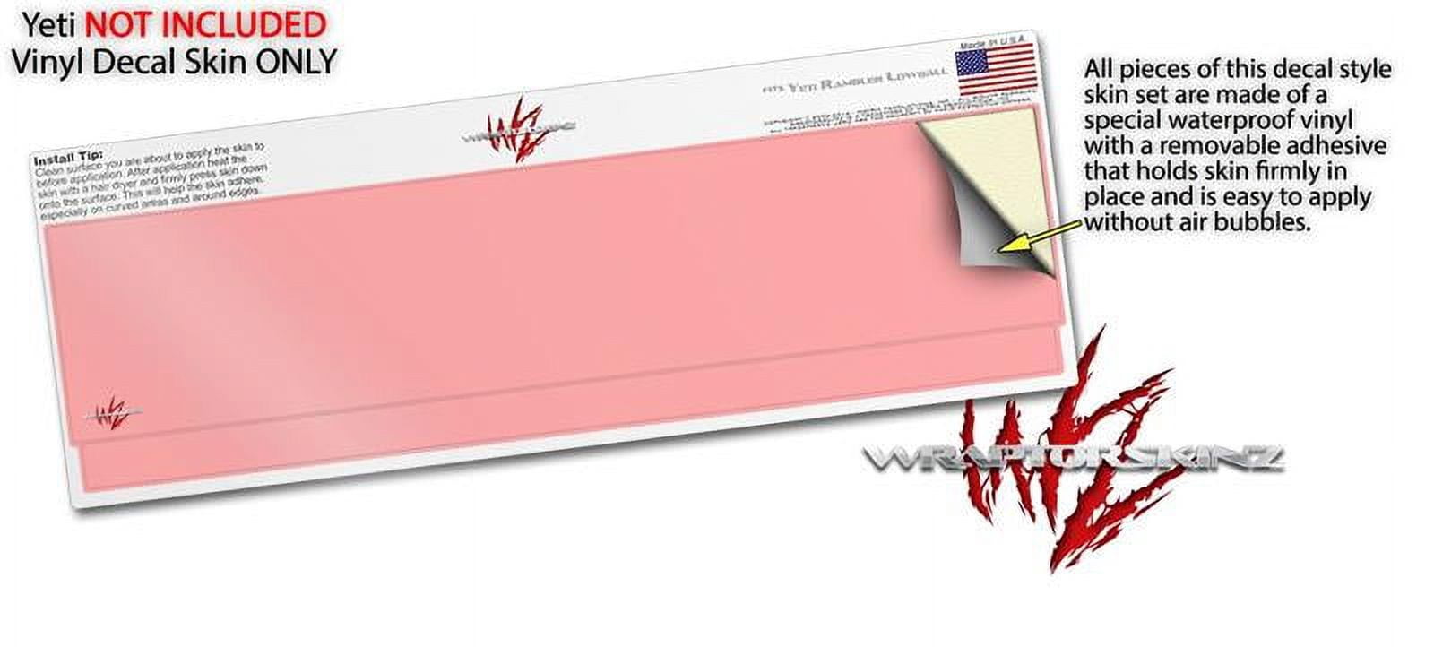 Skin Decal Wrap for Yeti Rambler Lowball - Solids Collection Pink by WraptorSkinz