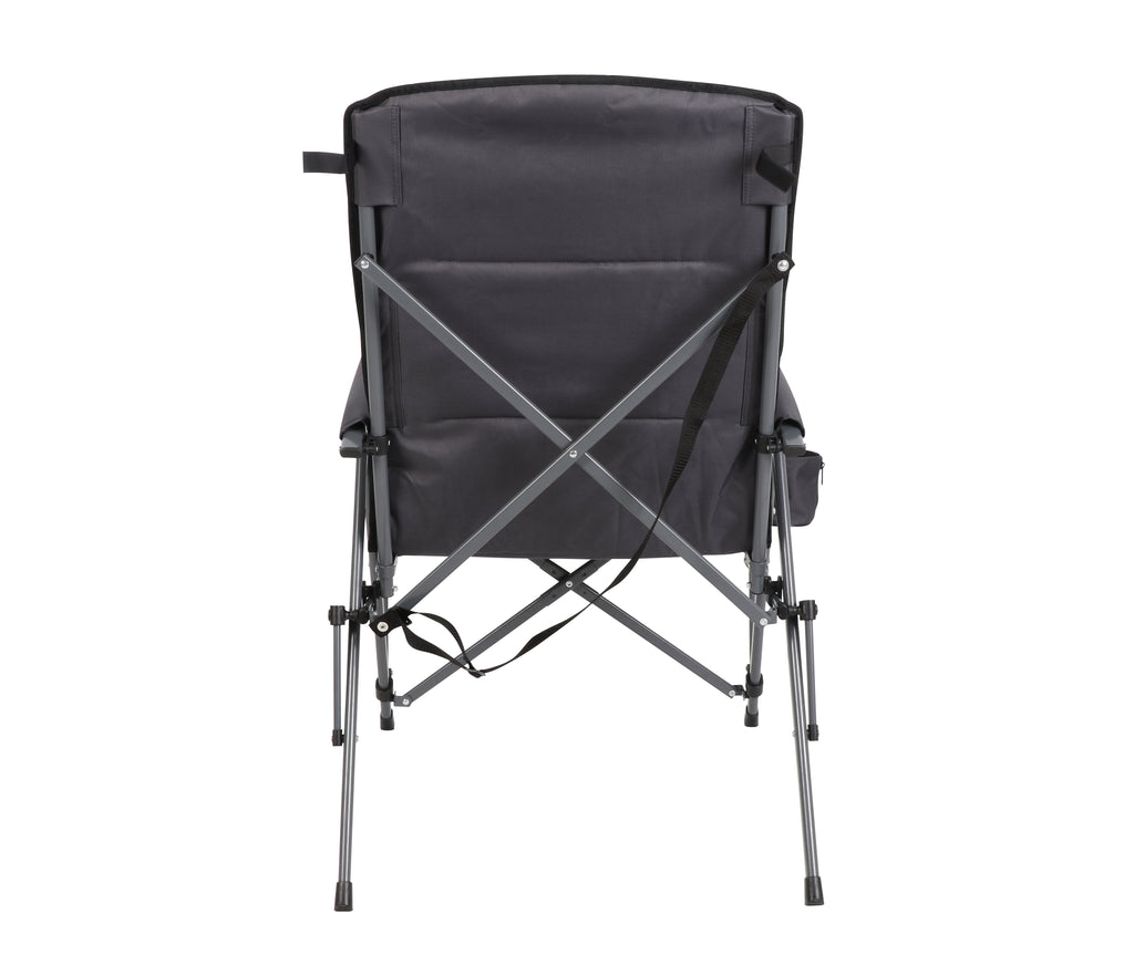Ozark Trail High Back Hard Arm Outdoor Adult Camp Chair with Cup Holder - Polyester, Green