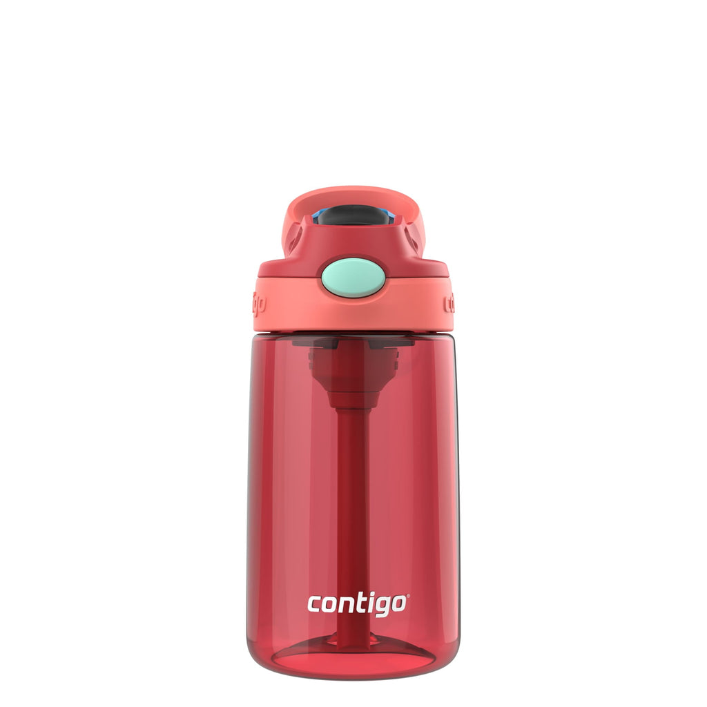 Contigo Kids Water Bottle with Redesigned AUTOSPOUT Straw - 14 oz., Goji Berry Coral