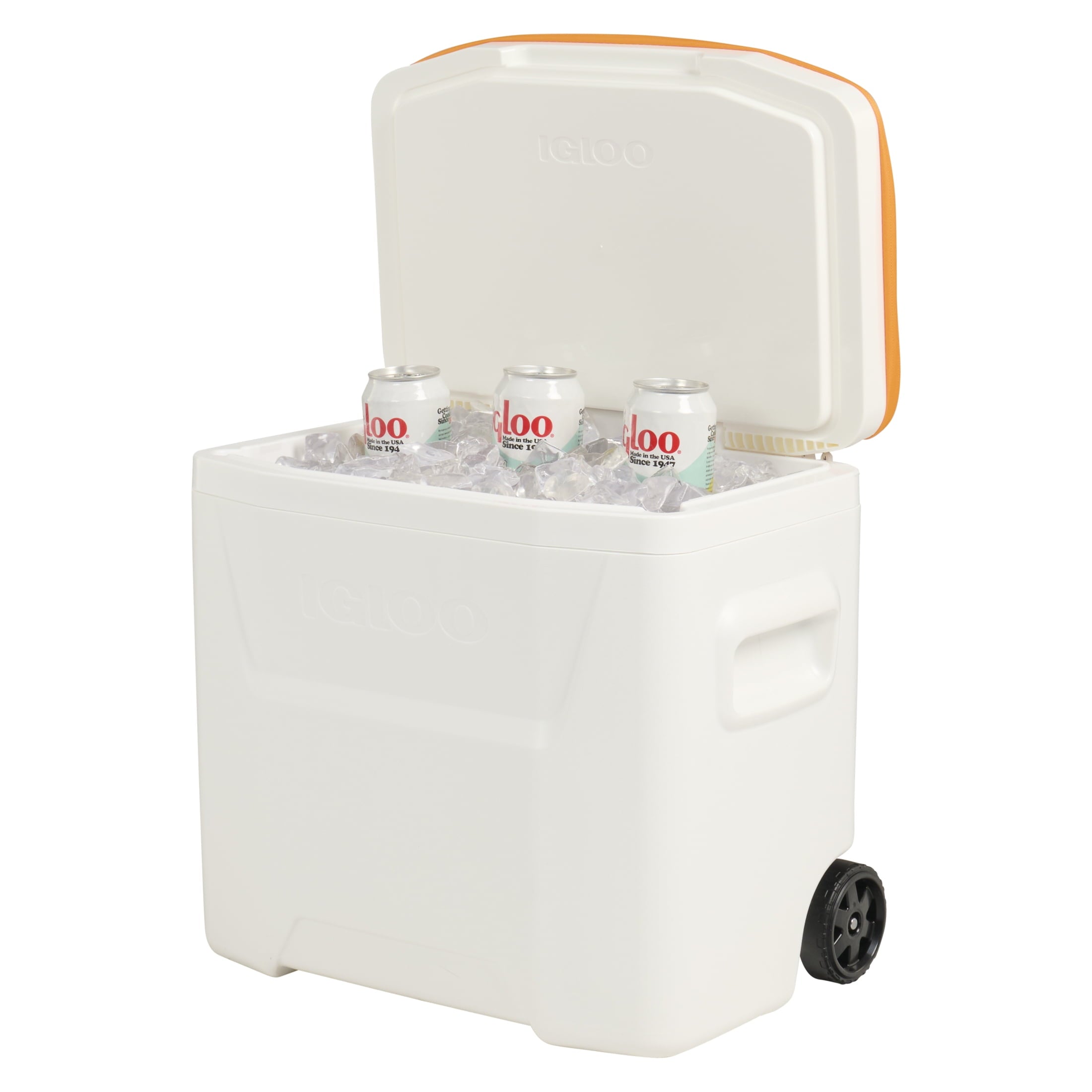 University of Tennessee Volunteers 28 QT Laguna Soft Top Wheeled Cooler by Igloo - White and Orange