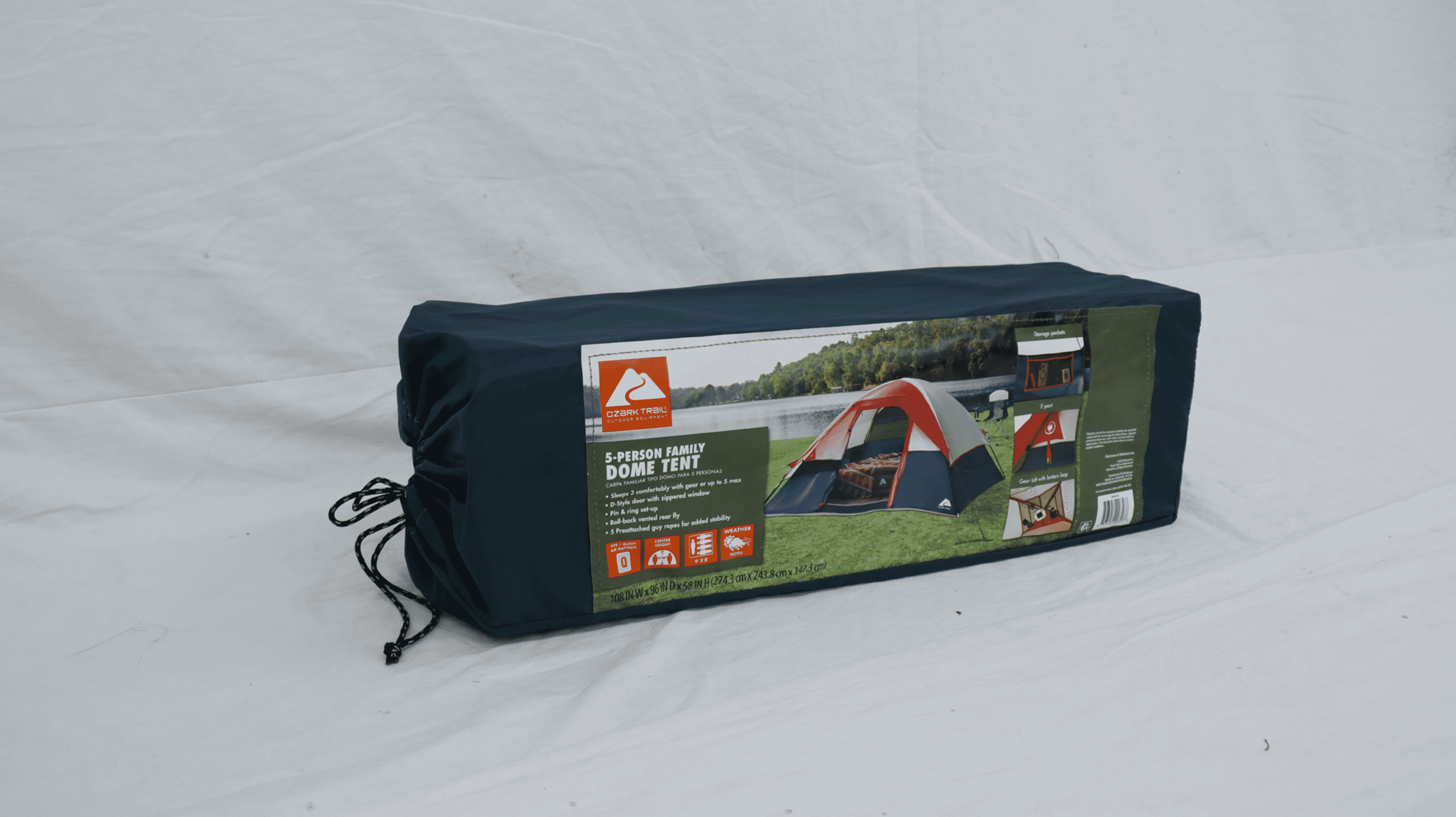 Ozark Trail Family Dome Tent for 5 Persons - 9ft x 8ft
