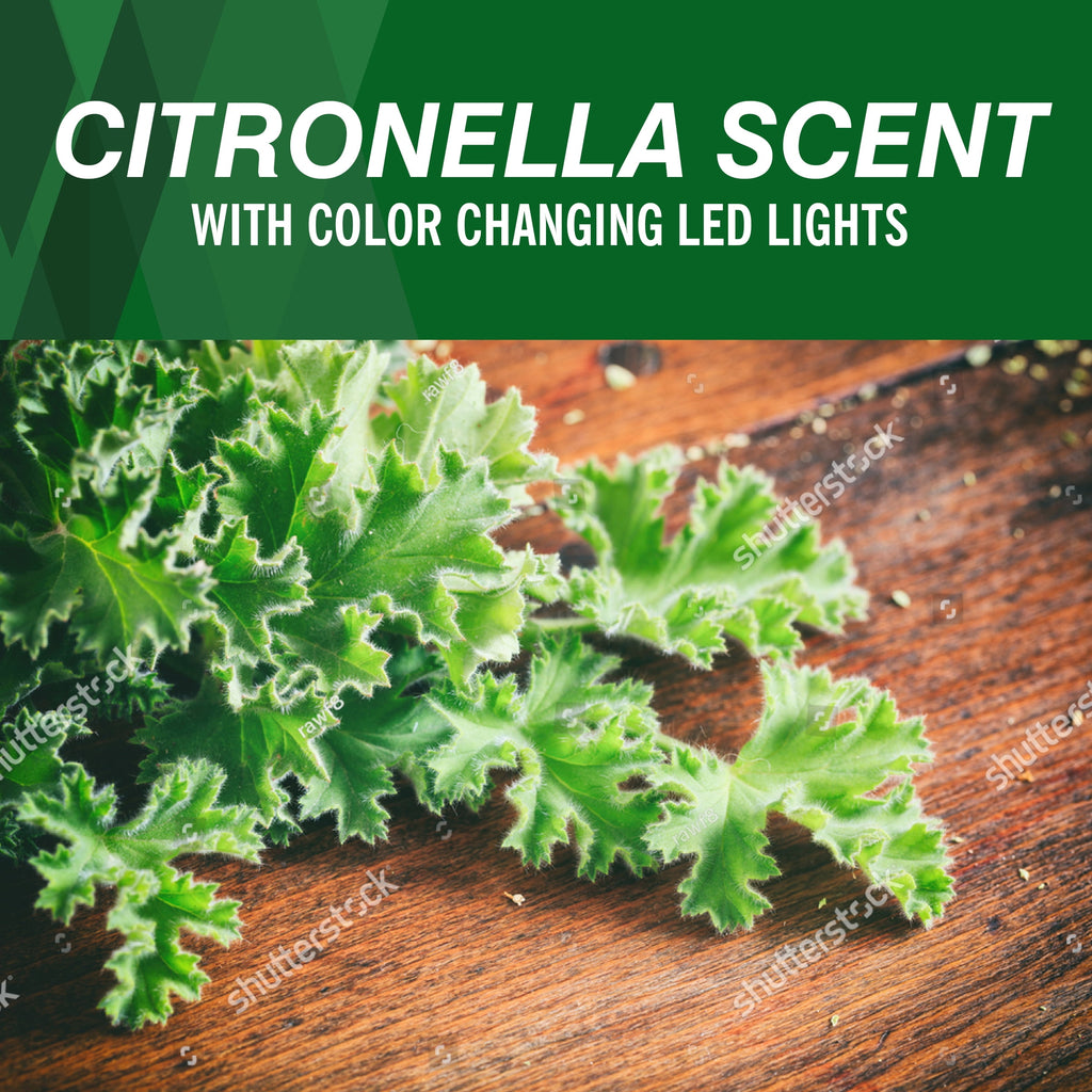 Coleman Color Changing LED Citronella Outdoor Scented Candle - 2-Pack