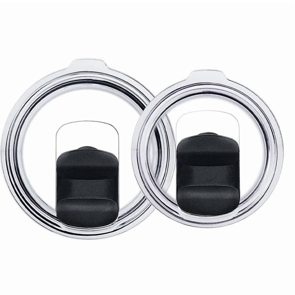 BEST- 2X 30 Oz Splash Spill Proof Magnetic Slider Lid For Yeti Rambler Tumbler Cup