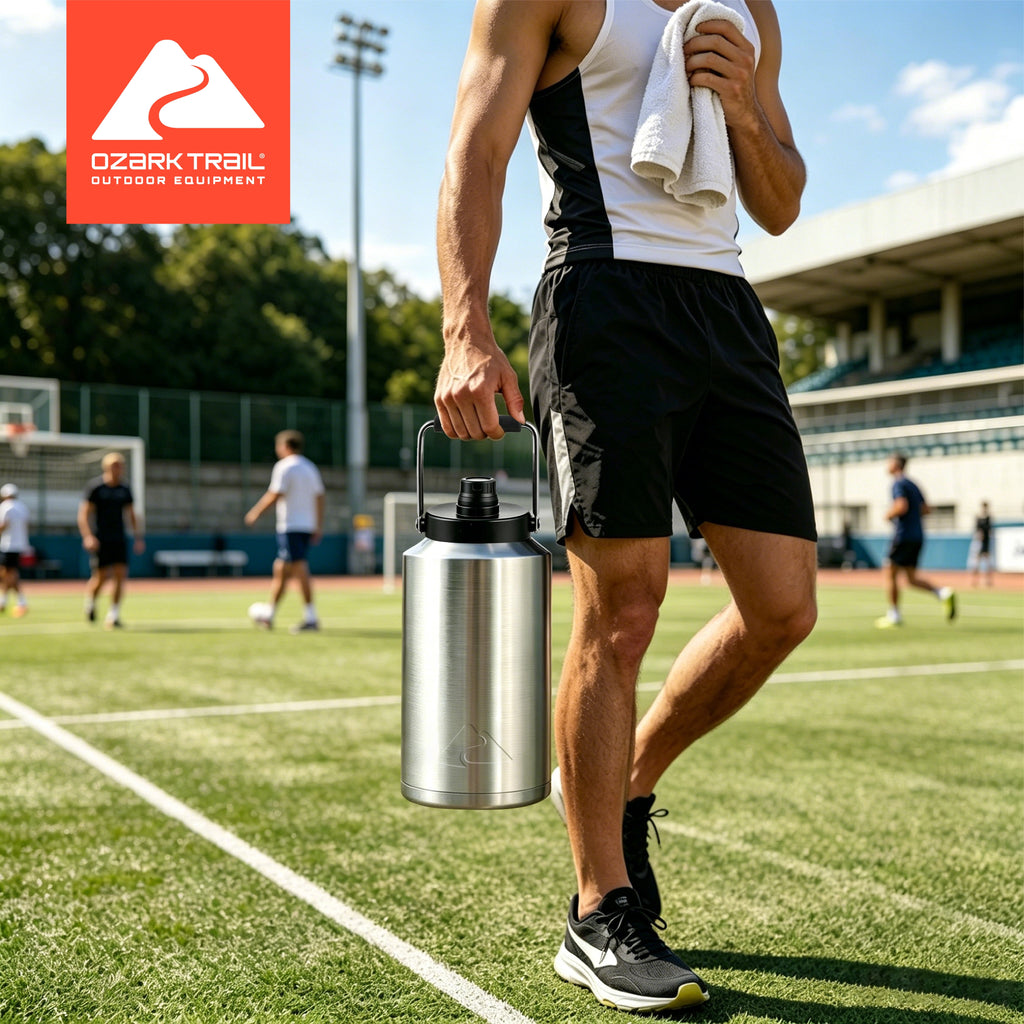 Ozark Trail 1 gal Stainless Steel Insulated Water Jug - Silver
