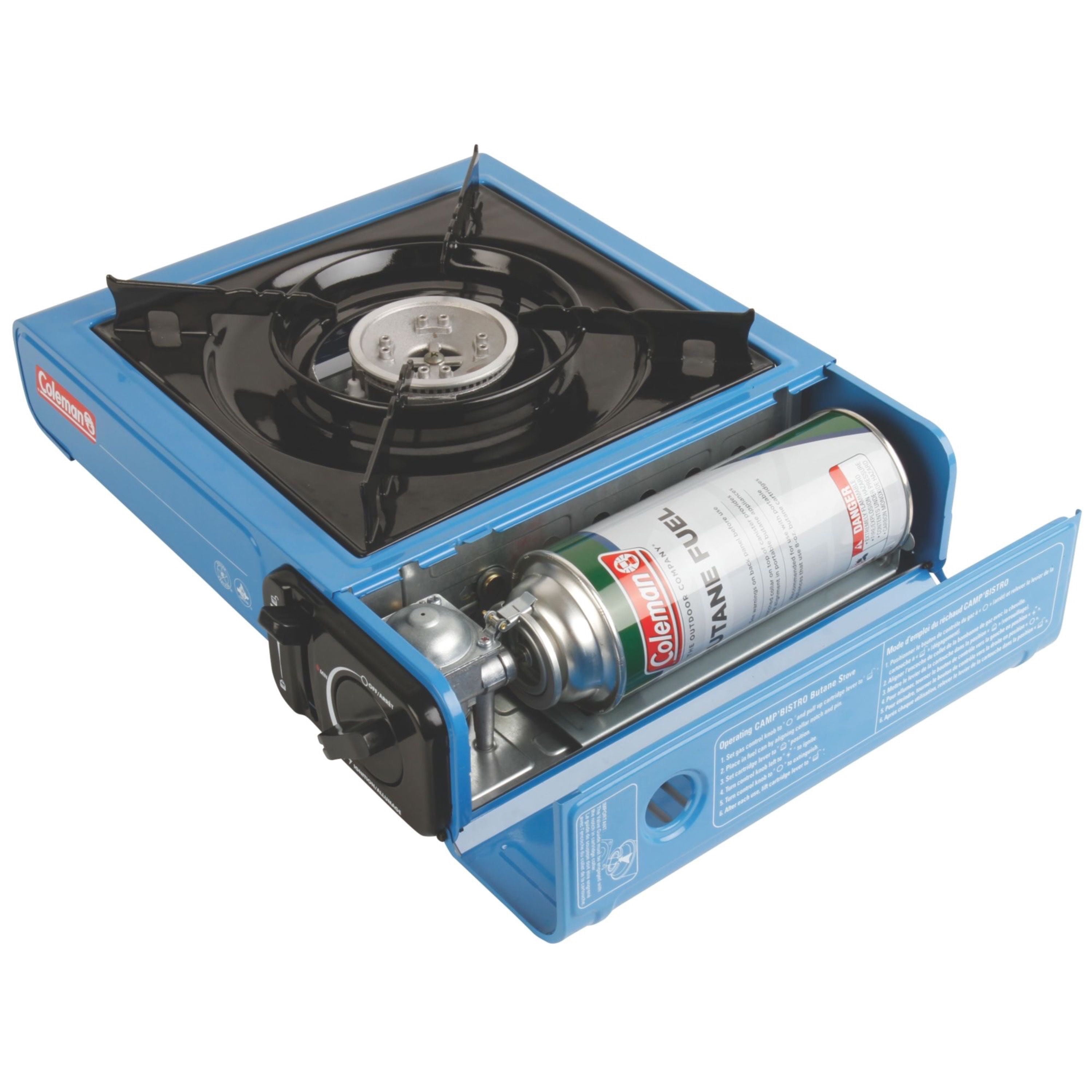 Coleman Tabletop Butane Gas Camping Stove - 1-Burner, Blue