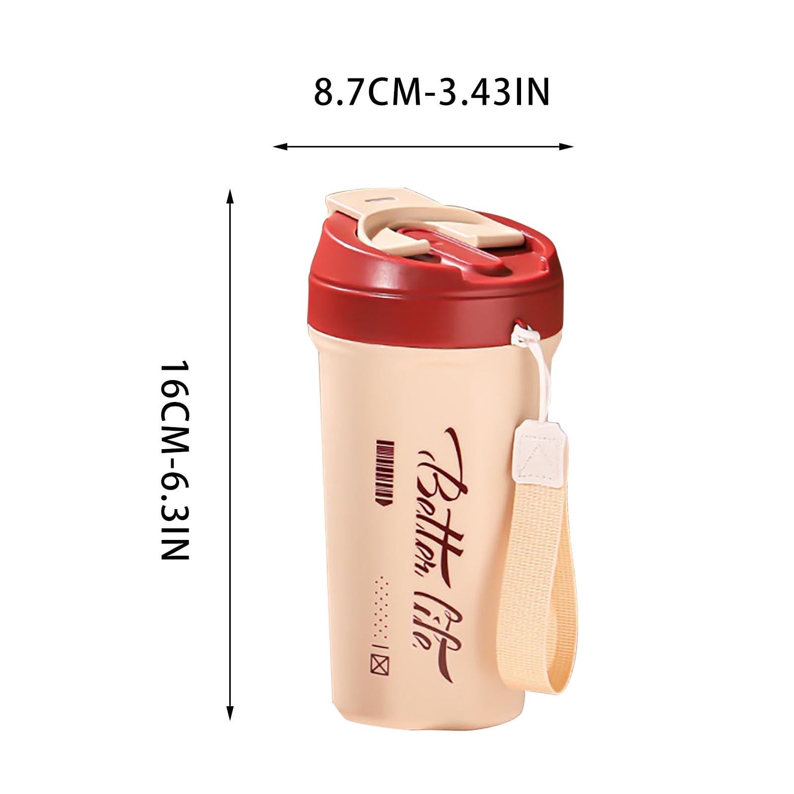 Fzsteel Premium Double Wall Insulated Stainless Steel Travel Mug - 17.6oz Leak-Proof Portable Coffee Tumbler with Handle for Car, Office, and Outdoor Use