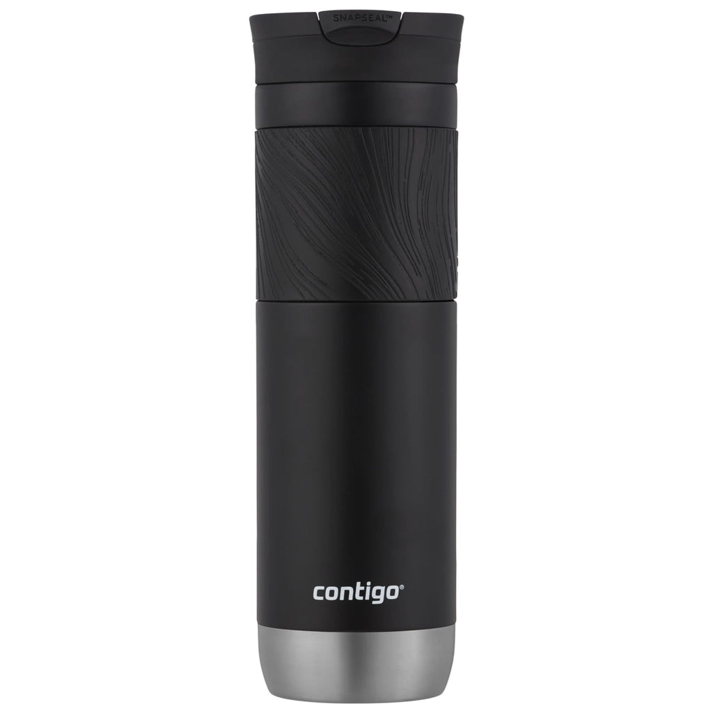 Contigo Byron 2.0 Stainless Steel Travel Mug with SNAPSEAL Lid and Grip in Black - 24 fl oz. - 2-Pack