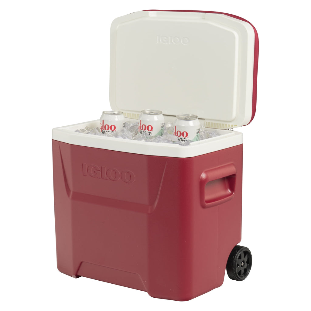 University of Arkansas Razorbacks 28 QT Laguna Soft Top Wheeled Cooler by Igloo - Red
