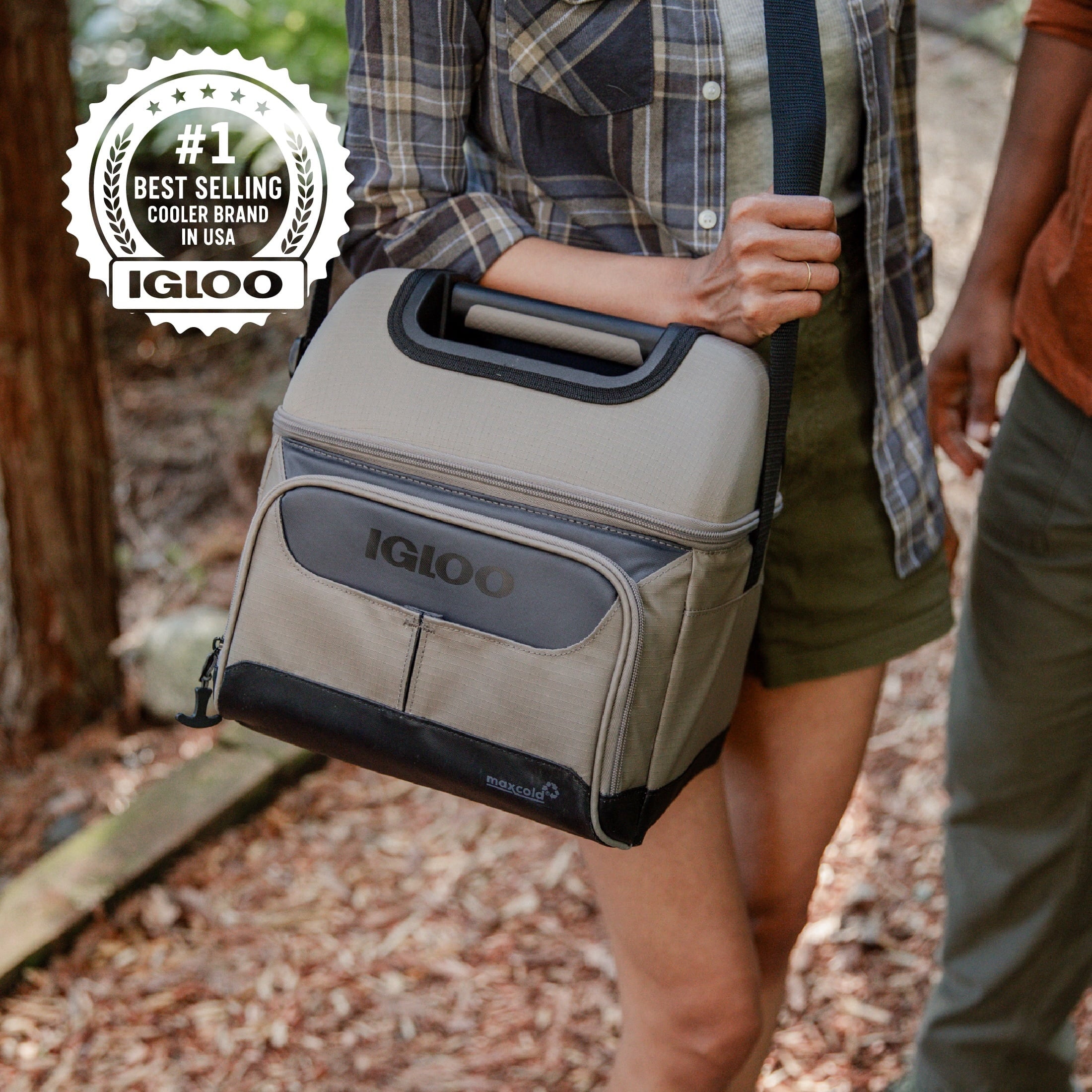 Igloo 22 Can Capacity Trek Gripper Soft Sided Cooler - Sandstone Tan