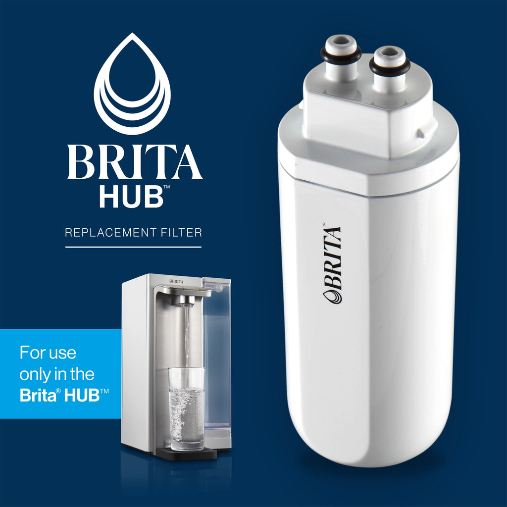 Brita Hub Replacement Water Filter Instant Powerful Countertop Water Filtration System