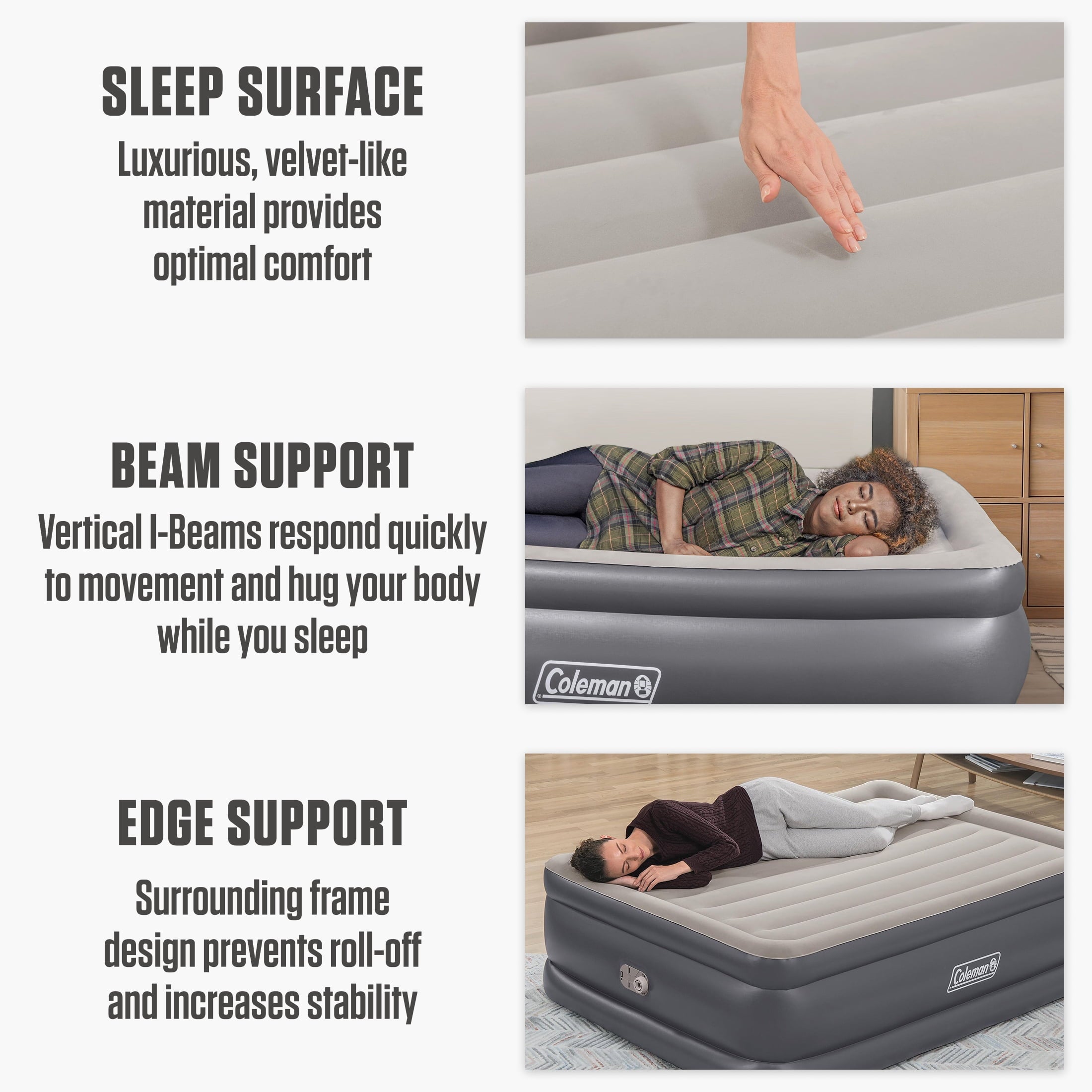 Coleman Tritech Air Mattress Full 22" with Built-in AC Pump