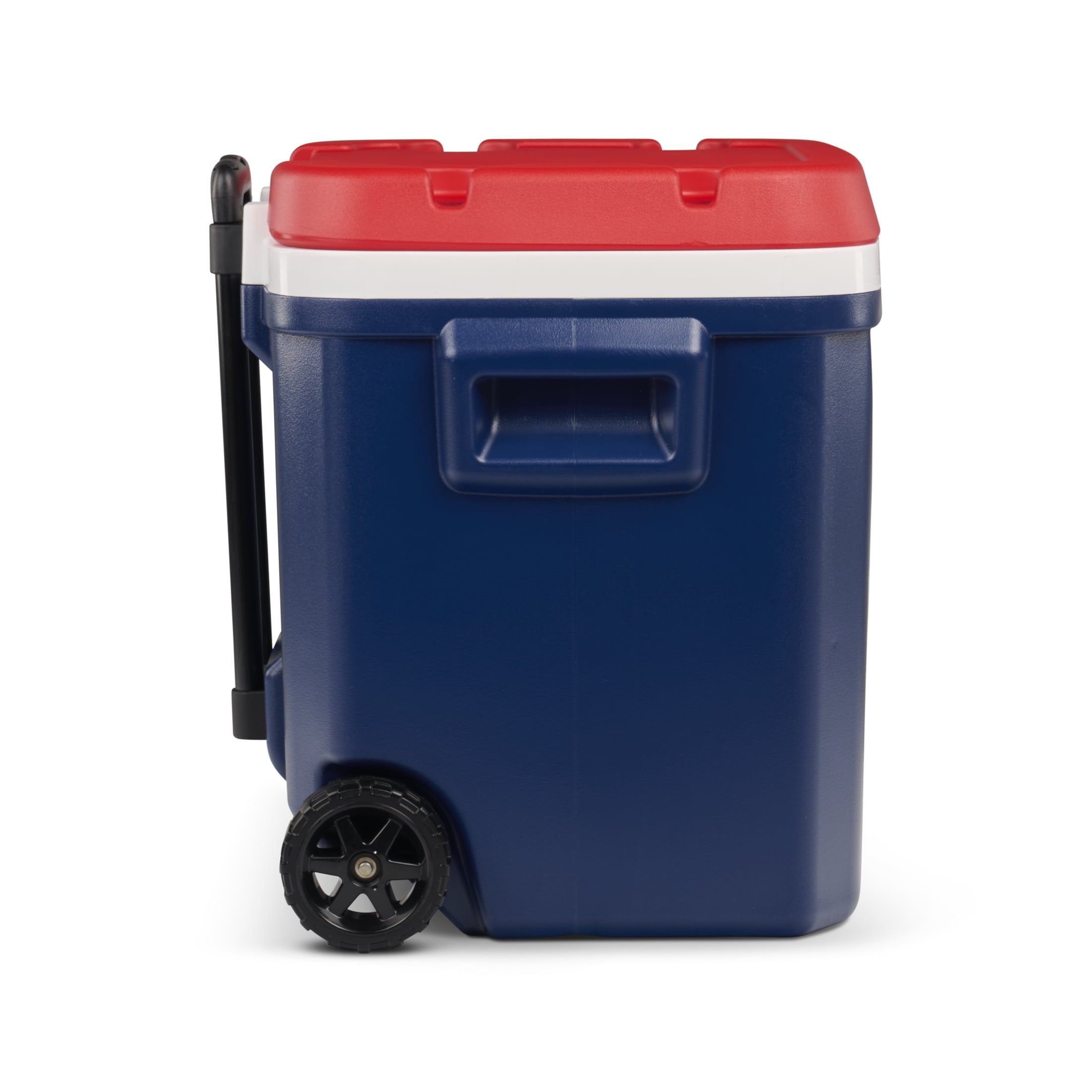 Igloo x USSF 60 QT Laguna Ice Chest Cooler with Wheels - US Soccer Rolling Cooler for Games and Practices, Red White and Blue