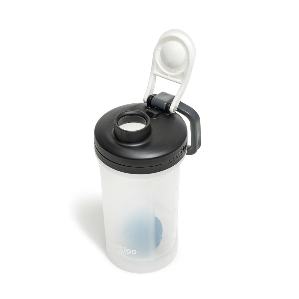 Contigo Fit Plastic Shake & Go 2.0 Shaker Bottle - Salt White, 20 fl oz.