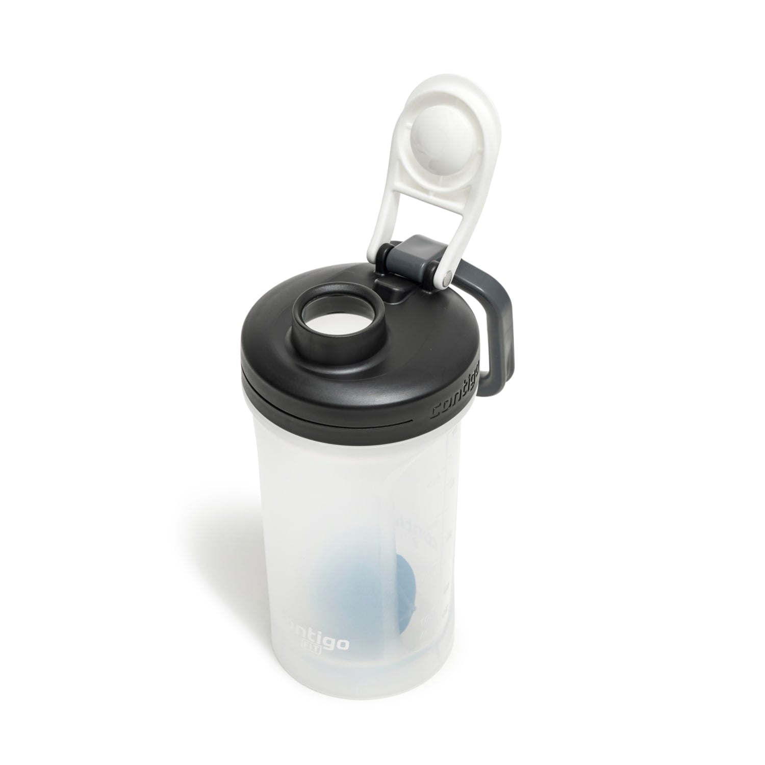 Contigo Fit Plastic Shake & Go 2.0 Shaker Bottle - Salt White, 20 fl oz.