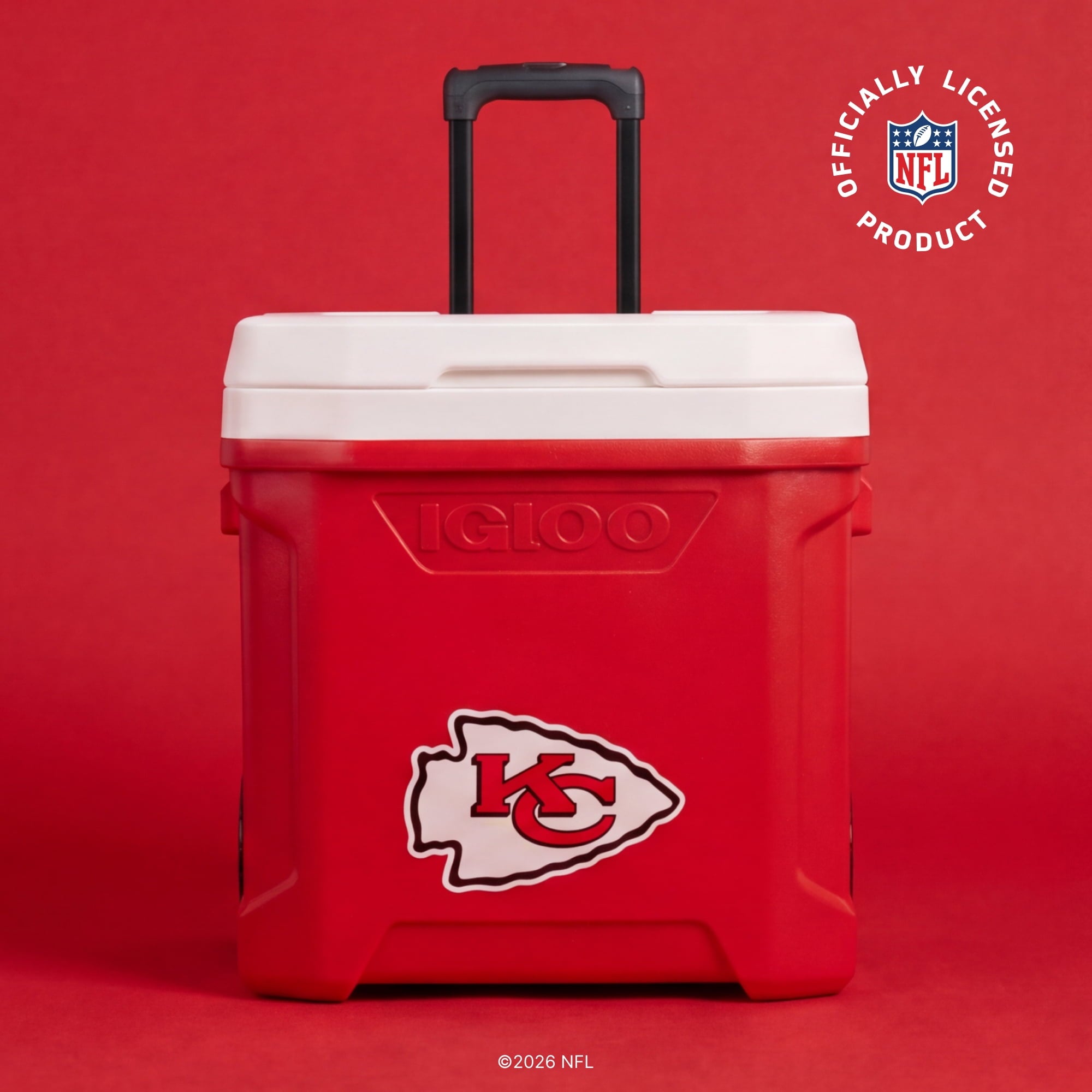 Igloo 60 QT Profile II NFL Rolling Cooler - Kansas City Chiefs, Red