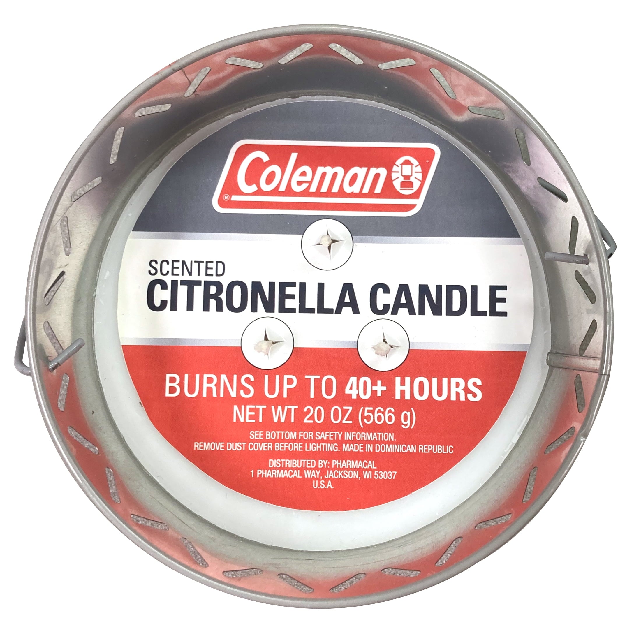 Coleman Brand Triple Wick Citronella Candle 20oz 2-Tone Bucket - Gray/Black