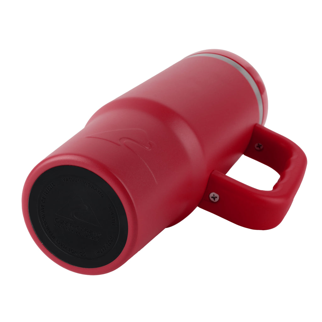 Ozark Trail 30oz Tailgating Tumbler with handle- Dark Red