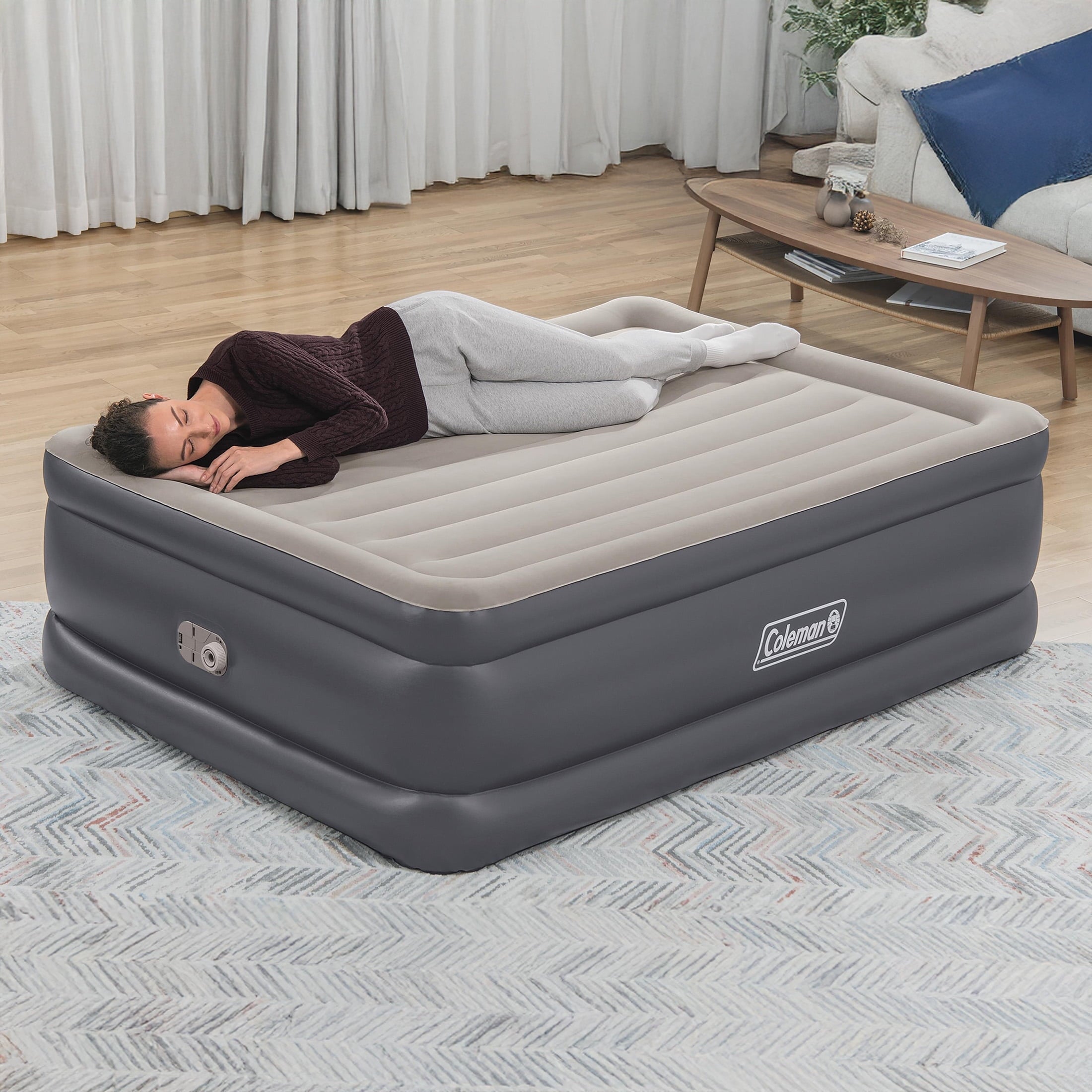 Coleman Tritech Air Mattress Full 22" with Built-in AC Pump