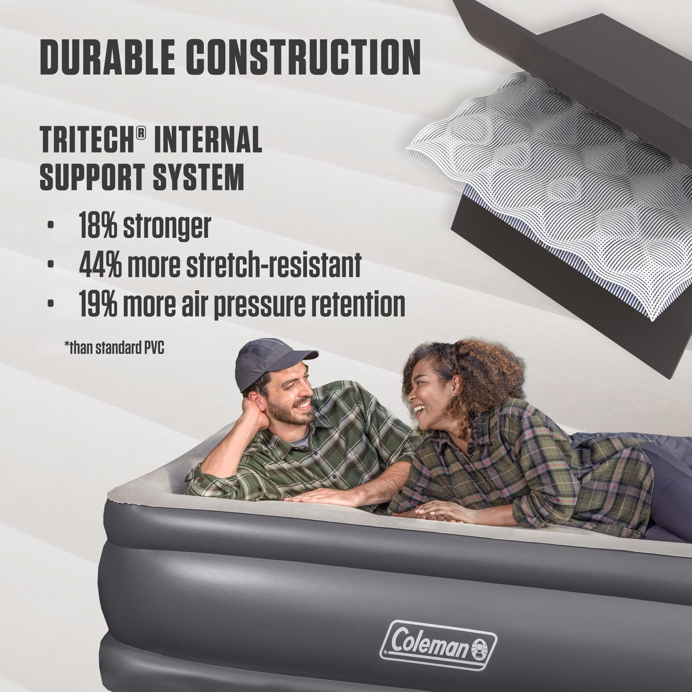 Coleman Tritech Air Mattress Full 22" with Built-in AC Pump