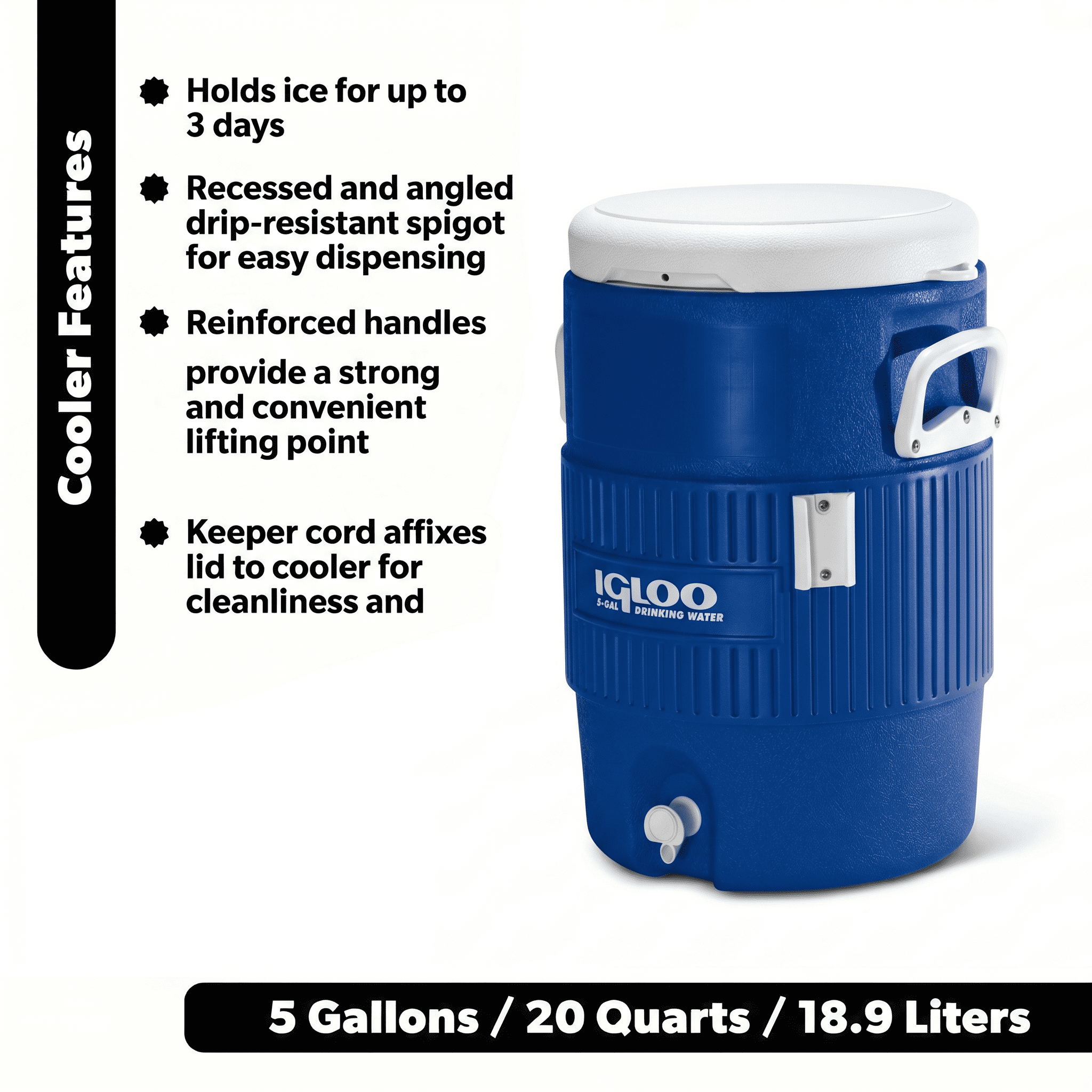 Igloo 5 Gallon Heavy-Duty Beverage Cooler - Blue - 2-Pack